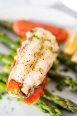 Garlic lobster tails