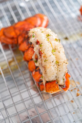Garlic lobster tails