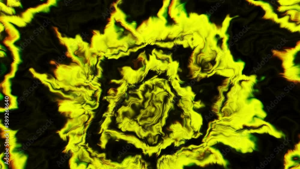 Poster bright psychedelic flashes of moving plasma pattern. motion. flashing flashes of bright pattern with