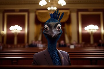 Peafowl Legislator Running For Office Generative AI