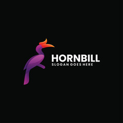 hornbill logo gradient colorful © LAKTAPUS