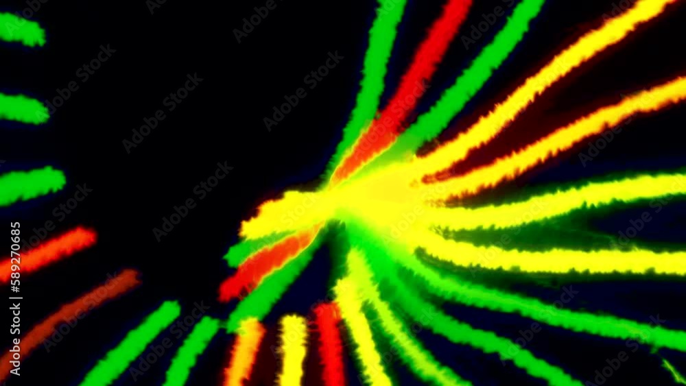 Poster colorful lines move in rotating vortex spiral. motion. colorful psychedelic spiral moving like whirl