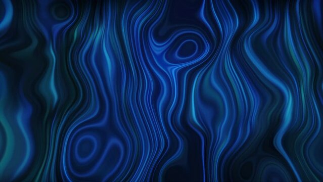 Background of pattern of curved and circular lines on black backdrop. Motion. Beautiful luminous lines, oval patterns in motion.
