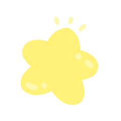 Cute little star about bedtime stationary sticker