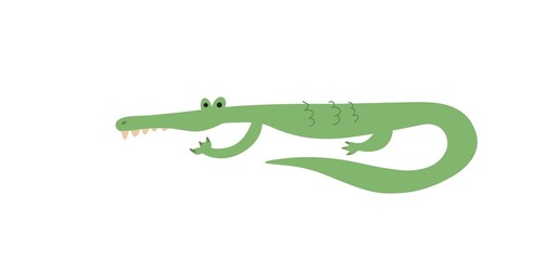 png crocodile cartoon illustration, doodle drawings of cute characters for children, sticker for notebook and diary