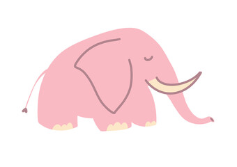 elephant png cartoon illustration, doodle art, children cute character