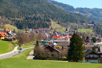 Blick auf Oberwölz, Steiermark