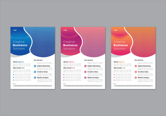 modern trend professional business flyer design corporate