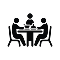 Dinner, dining time icon.