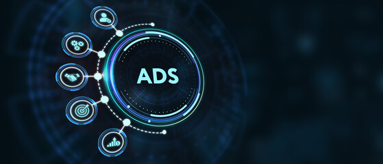 Programmatic Advertising concept. 3d illustration