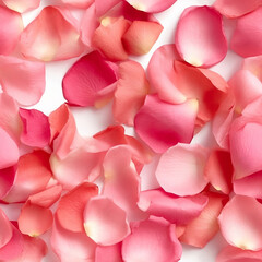 romantic rose petals for valentine's day tileable image