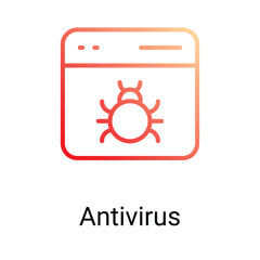 Antivirus Icon Design. Suitable for Web Page, Mobile App, UI, UX and GUI design.