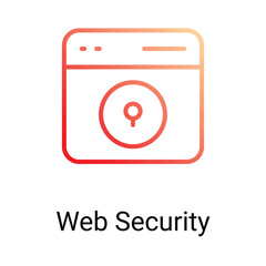 Web Security Icon Design. Suitable for Web Page, Mobile App, UI, UX and GUI design.