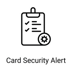 Card Security Alert Icon Design. Suitable for Web Page, Mobile App, UI, UX and GUI design.