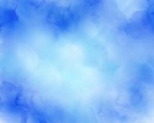Blue watercolor background spots. Template with watercolor presentations, website, postcards.