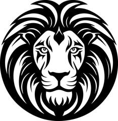 lion head mascot vector logo