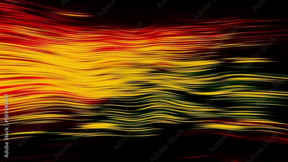 Poster bright stream of cyber stripes on black background. motion. computer generation of flashing bright s