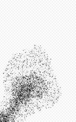 Gloomy Sand Vector Transparent Background. Dark