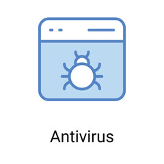 Antivirus Icon Design. Suitable for Web Page, Mobile App, UI, UX and GUI design.