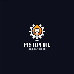 Fototapeta na wymiar Vector piston engine oil droplets illustration of vehicle engine lubricants and industrial machines