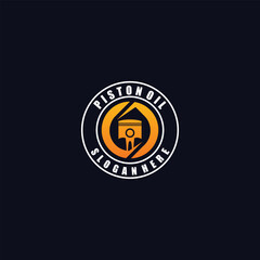 Naklejka premium Vector piston engine oil droplets illustration of vehicle engine lubricants and industrial machines