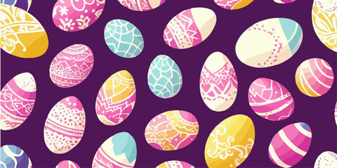 Vector Illustration of Easter Egg Celebration