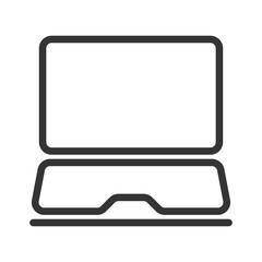 Laptop vector icon.