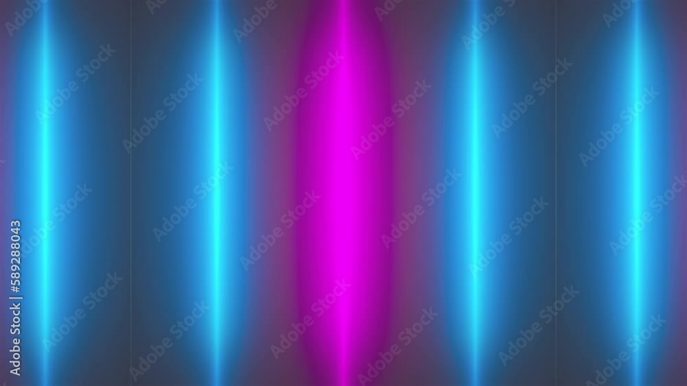 Poster vertical neon lines. computer generated 3d render
