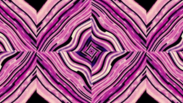 Black background with purple squares. Motion. Sparkling lines made in cartoon animation that shimmer.