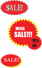 Business green sale banners offer design vector tag stikers set offer lables