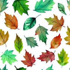 Leaves seamless pattern. Vector stock illustration eps10.