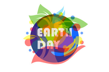 Fototapeta na wymiar World Earth day concept. Eco friendly design. Save the Earth concept.