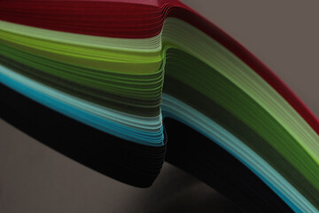 Soft focusColor strip wave paper. Abstract texture background.