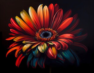 Red Flower Painting