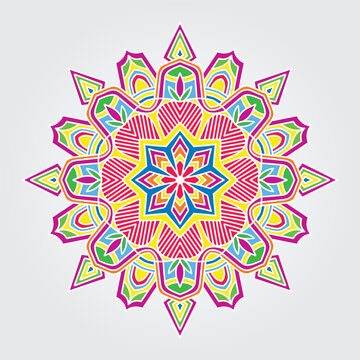 colorful mandala design