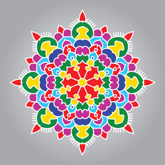 colorful mandala design