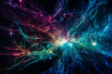 Fototapeta premium neuron background with space
