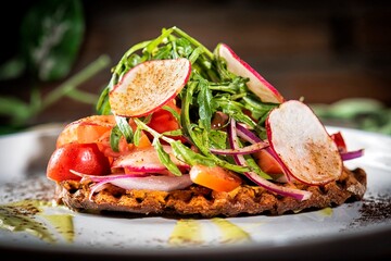 salad with vegetables