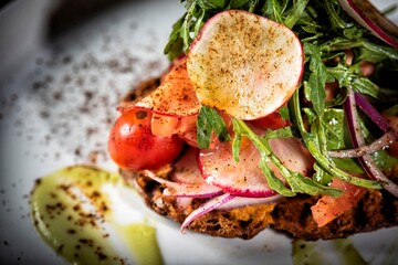 salad with vegetables