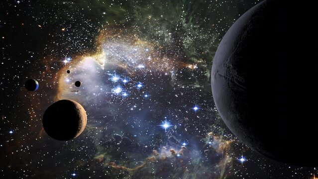 planets in space