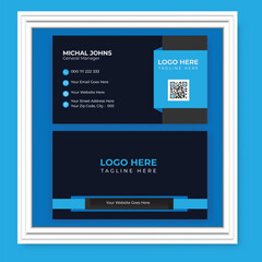Fototapeta premium business card,business card template,corporate business card,visiting card,business card mock up,visual screen