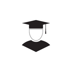 graduate icon symbol sign vector