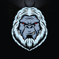 yeti mascot logo design