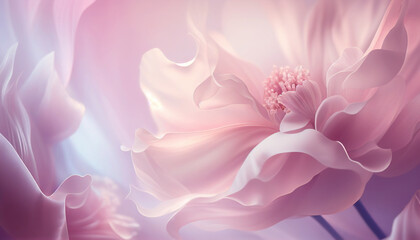 Obraz premium Soft floral pastel background by Generative AI