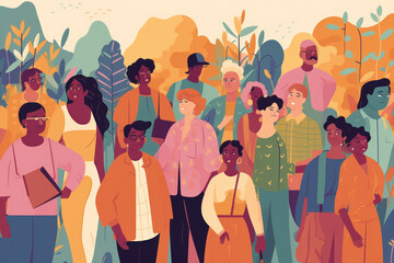Diverse Society Illustration