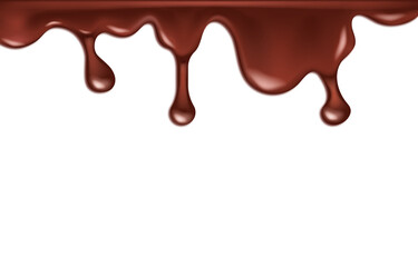 melted chocolate dripping down
