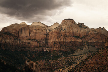 Zion Utah, under turmoil weather