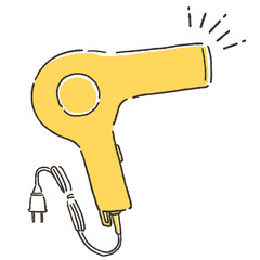 シンプルなドライヤーのイラスト