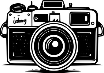 Camera | Minimalist and Simple Silhouette - Vector illustration