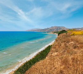 Sea bay in Torre di Gaffe, Agrigento, Sicily, Italy